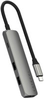 Купити кардридер / USB-хаб Satechi 4-in-1 USB-C Slim Multiport Adapter 4K  за ціною від 2699 грн.