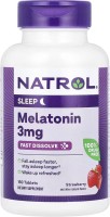 Купити амінокислоти Natrol Melatonin 3 mg Fast Dissolve (90 tab) за ціною від 438 грн.