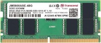 Купити оперативна пам'ять Transcend JetRam DDR5 SO-DIMM 1x48Gb (JM5600ASE-48G) за ціною від 6054 грн.