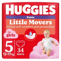 Купити підгузки Huggies Little Movers Pants For Girls 5 (/ 34 pcs) за ціною від 449 грн.