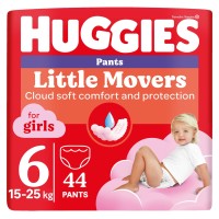 Купити підгузки Huggies Little Movers Pants For Girls 6 (/ 44 pcs) за ціною від 699 грн.