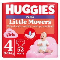 Купити підгузки Huggies Little Movers Pants For Girls 4 (/ 52 pcs) за ціною від 629 грн.