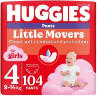 Купити підгузки Huggies Little Movers Pants For Girls 4 (/ 104 pcs) за ціною від 1199 грн.