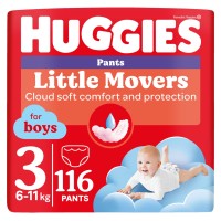 Купити підгузки Huggies Little Movers Pants For Boys 3 (/ 116 pcs) за ціною від 1199 грн.