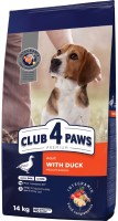 Купити корм для собак Club 4 Paws Adult Medium Breeds Duck 14 kg  за ціною від 1329 грн.