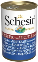 Купити корм для кішок Schesir Adult Canned Tuna/Whitebaits 140 g  за ціною від 152 грн.