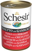 Купити корм для кішок Schesir Adult Canned Tuna/Shrimps 140 g  за ціною від 157 грн.