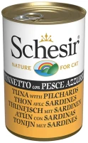 Купить корм для кошек Schesir Adult Canned Tuna/Pilchards 140 g  по цене от 152 грн.