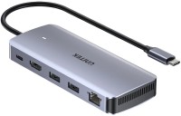 Купити кардридер / USB-хаб Unitek 6-in-1 USB-C Hub with M.2 SSD Enclosure за ціною від 4190 грн.