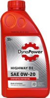 Купити моторне мастило DynaPower Highway D1 0W-20 1L  за ціною від 374 грн.