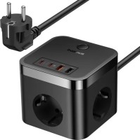 Купити зарядний пристрій BASEUS PowerCombo 3AC+2U+2C 30W  за ціною від 799 грн.