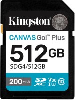 Купити карта пам'яті Kingston SDXC Canvas Go! Plus Gen4 (512Gb) за ціною від 2303 грн.