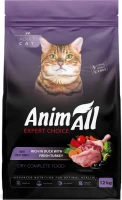 Купити корм для кішок AnimAll Cat Adult Duck/Turkey 12 kg за ціною від 3578 грн.