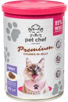 Купити корм для кішок Pet Chef Cat Premium Adult Turkey 415 g  за ціною від 75 грн.