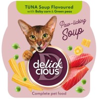 Купить корм для кішок Delickcious Soup Tuna/Corn/Peas 80 g: цена от 57 грн.
