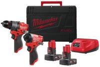 Купить набір електроінструменту Milwaukee M12 FPP2A2-402X: цена от 16748 грн.