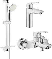 Купити набір змішувачів Grohe Eurosmart UA123248M0 за ціною від 9383 грн.