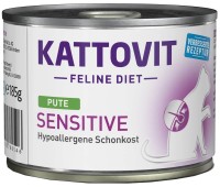 Купити корм для кішок Kattovit Feline Diet Sensitive Turkey Canned 185 g за ціною від 109 грн.