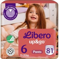 Купити підгузки Libero Up and Go 6 (/ 81 pcs) за ціною від 1599 грн.