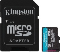 Купити карта пам'яті Kingston microSDXC Canvas Go! Plus Gen4 (128Gb + Adapter) за ціною від 552 грн.