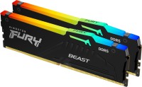 Купити оперативна пам'ять Kingston Fury Beast DDR5 RGB 2x64Gb (KF556C40BBAK2-128) за ціною від 15127 грн.