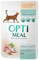 Купити корм для кішок Optimeal Adult Rabbit in White Sause 85 g за ціною від 420 грн.