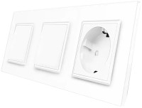 Купити розетка Livolo VL-C7K1/K1/FCTC16A-6WP за ціною від 1550 грн.