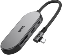 Купити кардридер / USB-хаб ArmorStandart Angle Type-C to HDMI+Ethernet+Type-C+2xUSB-A+SD/TF card за ціною від 1150 грн.