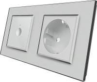 Купити розетка Livolo VL-C7FC1/FCTC16A-4IP за ціною від 1271 грн.