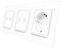 Купити розетка Livolo VL-C7FC2/FC2/FCTC16A-6WP за ціною від 2227 грн.
