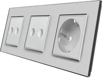 Купити розетка Livolo VL-C7FC2/FC2/FCTC16A-6IP за ціною від 2227 грн.