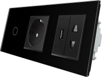 Купить розетка Livolo VL-C701SC1EU1USBC1A-12: цена от 2586 грн.
