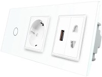Купить розетка Livolo VL-C701SC1EU1USBC1A-11: цена от 2806 грн.