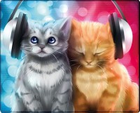 Купити килимок для мишки Voltronic Power Cats in Headphones за ціною від 47 грн.