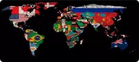 Купити килимок для мишки Voltronic Power World Map Flags за ціною від 210 грн.