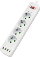 Купить мережевий фільтр / подовжувач Aura AUEMFP43PD2MW: цена от 635 грн.