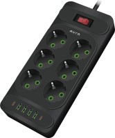 Купити мережевий фільтр / подовжувач Aura AUEMFP64PD2MB за ціною від 898 грн.