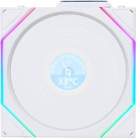 Купити система охолодження Lian Li Uni Fan TL120 Reverse Blade LCD Wireless White за ціною від 2619 грн.