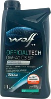 Купить моторне мастило WOLF Officialtech 0W-40 C3 SP 1L: цена от 514 грн.