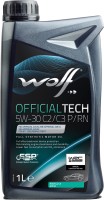Купити моторне мастило WOLF Officialtech 5W-30 C2/C3 P/RN 1L за ціною від 404 грн.