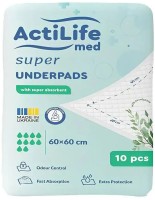 Купити підгузки ActiLife Med Super Underpads 60x60 (/ 10 pcs) за ціною від 146 грн.