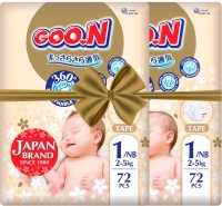 Купити підгузки Goo.N Premium Soft Diapers NB (/ 144 pcs) за ціною від 1429 грн.