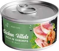 Купити корм для кішок Savory Adult Cat Chicken/Shrimp in Jelly 70 g за ціною від 89 грн.