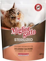 Купити корм для кішок Morando Migliorgatto Sterilised Salmon 400 g за ціною від 150 грн.