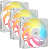 Купить система охолодження Corsair RS120-R ARGB Triple Pack White: цена от 3224 грн.