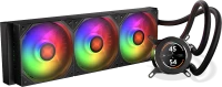 Купити система охолодження KRUX HydroGlance 360 ARGB LCD Black за ціною від 7100 грн.