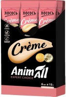 Купити корм для кішок AnimAll Cat Snack Creme Salmon 90 g за ціною від 100 грн.