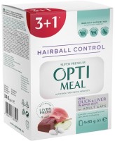 Купити корм для кішок Optimeal Adult Hairball Duck Pouch 340 g за ціною від 112 грн.