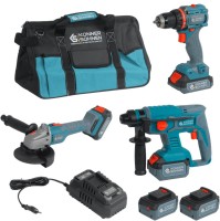 Купити набір електроінструменту Konner&Sohnen KS RHAGD 20V Set 3 за ціною від 11220 грн.