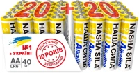 Купить акумулятор / батарейка Nasha Sila UAlkaline 40xAA: цена от 599 грн.